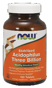Stable Acidophilus 3 Billion (180 tablets) NOW Foods